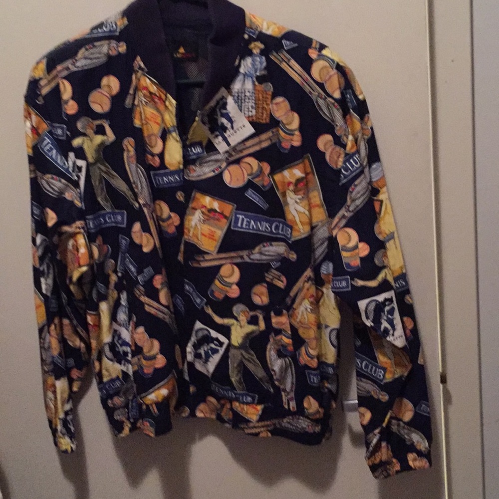 Tennis themed jacket